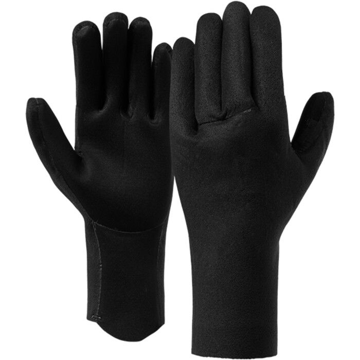 2024 Mystic Ease 3mm 5 Finger Hybrid Gloves 35015.250080.900 - Black